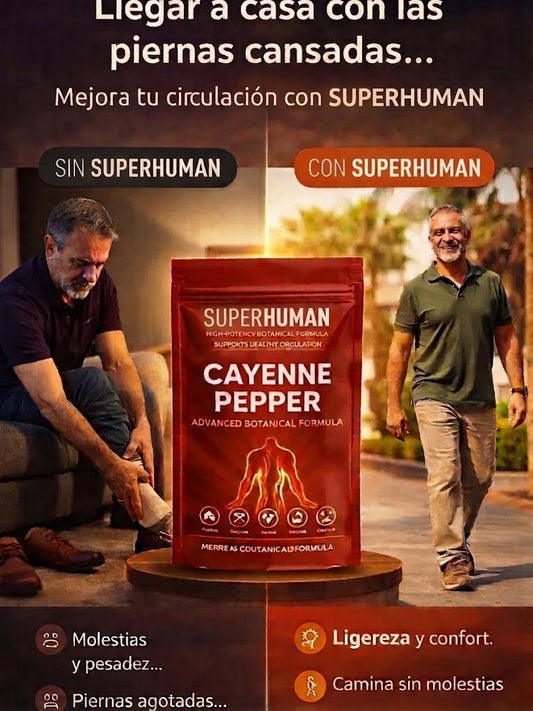 Cayenne Pepper - Fórmula botánica de alta potencia / Apoya una circulación saludable