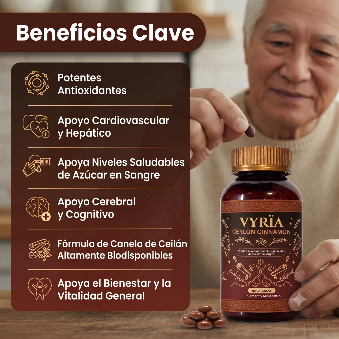 Ceylon Cinnamon - Mantiene los Niveles Saludables de Azúcar en Sangre