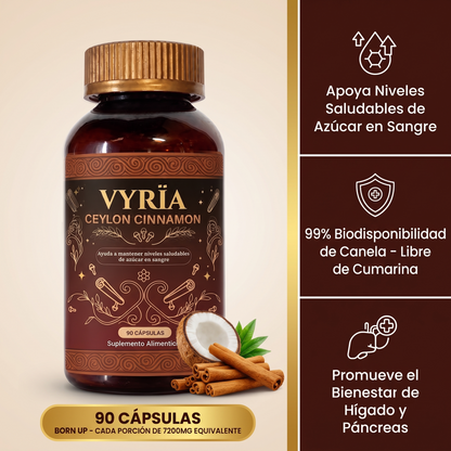 Ceylon Cinnamon - Mantiene los Niveles Saludables de Azúcar en Sangre