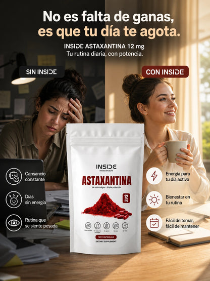 Astaxantina Antioxidante de Alta Potencia 120 Capsulas