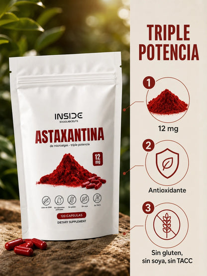 Astaxantina Antioxidante de Alta Potencia 120 Capsulas