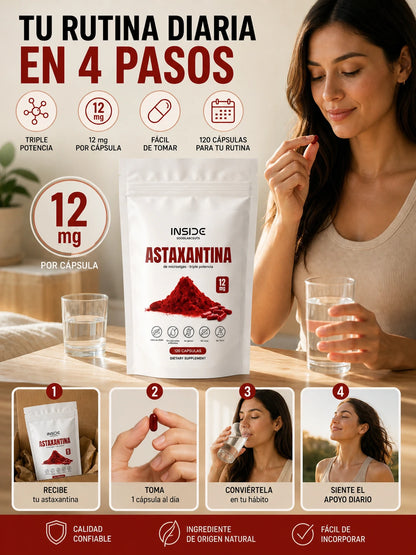 Astaxantina Antioxidante de Alta Potencia 120 Capsulas