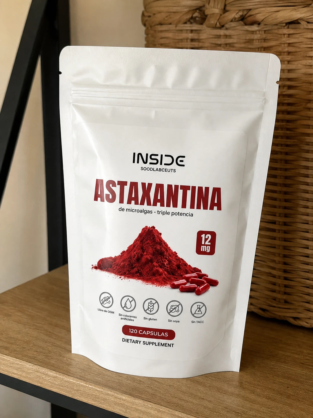 Astaxantina Antioxidante de Alta Potencia 120 Capsulas