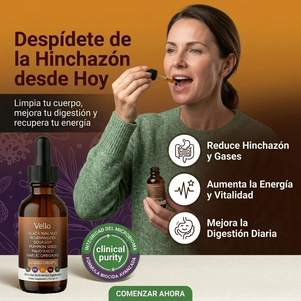 Vello - Limpieza Antiparasitaria con Ajenjo y Nogal Negro