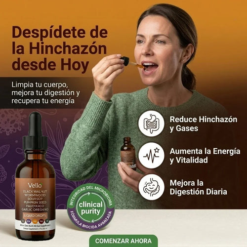 Vello - Limpieza Antiparasitaria con Ajenjo y Nogal Negro