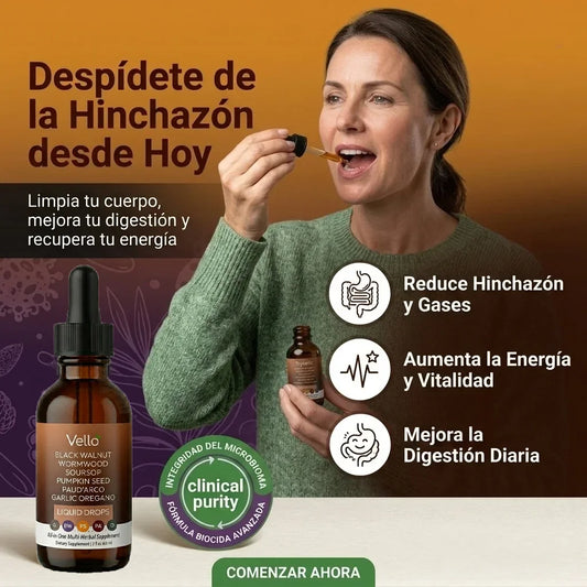 Vello - Limpieza Antiparasitaria con Ajenjo y Nogal Negro