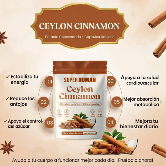 Ceylon Cinnamon - Control Natural de Azúcar en la Sangre