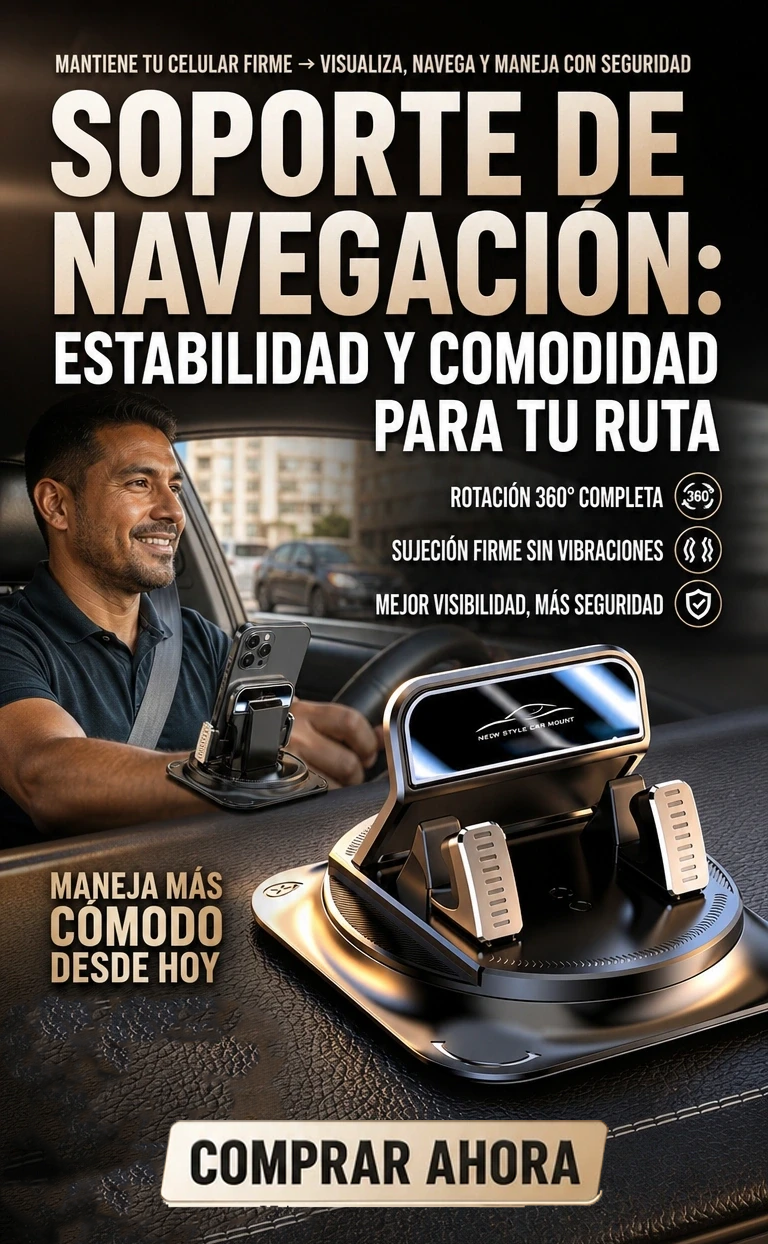 SOPORTE DE CELULAR PARA TABLERO 360°
